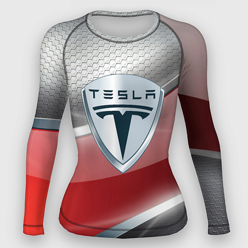 Женский рашгард Tesla - Logo Style / 3D-принт – фото 1