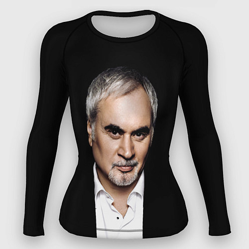 Женский рашгард МЕЛАДЗЕ НА ЧЕРНОМ ФОНЕ / 3D-принт – фото 1