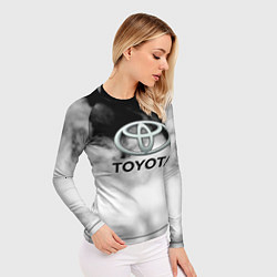Рашгард женский Toyota облако, цвет: 3D-принт — фото 2