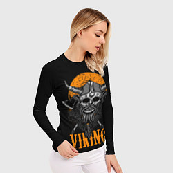 Рашгард женский ЧЕРЕП ВИКИНГА VIKINGS SKULL, цвет: 3D-принт — фото 2