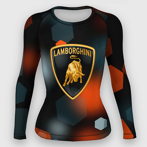 Женский рашгард Lamborghini - Размытие / 3D-принт – фото 1