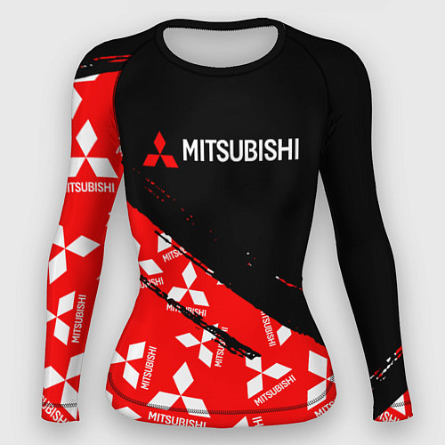 Женский рашгард Mitsubishi - Диагональ паттерн / 3D-принт – фото 1