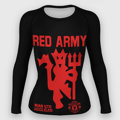 Женский рашгард Manchester United Red Army Манчестер Юнайтед / 3D-принт – фото 1