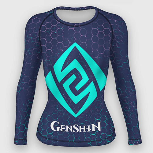 Женский рашгард GENSHIN IMPACT - ГЕО Графика / 3D-принт – фото 1