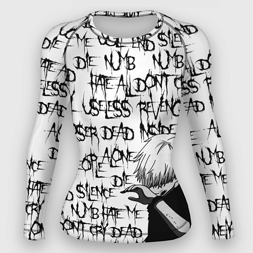 Женский рашгард DEAD INSIDE 1000-7 / 3D-принт – фото 1