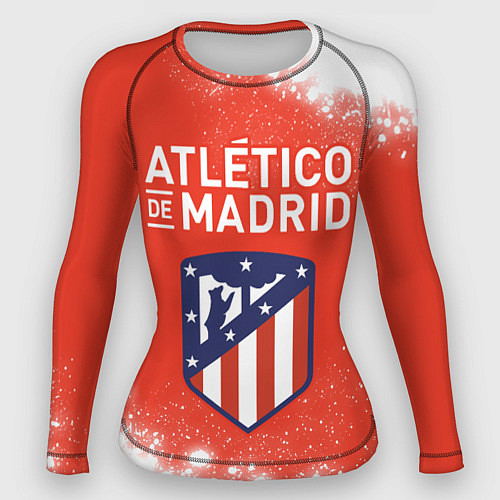 Женский рашгард ATLETICO MADRID Брызги / 3D-принт – фото 1