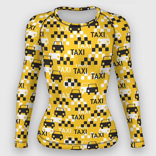 Женский рашгард Такси Taxi / 3D-принт – фото 1