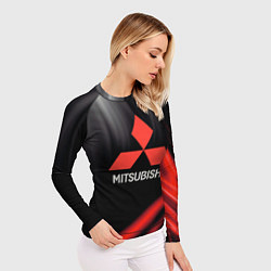 Рашгард женский Mitsubishi митсубиси sport, цвет: 3D-принт — фото 2
