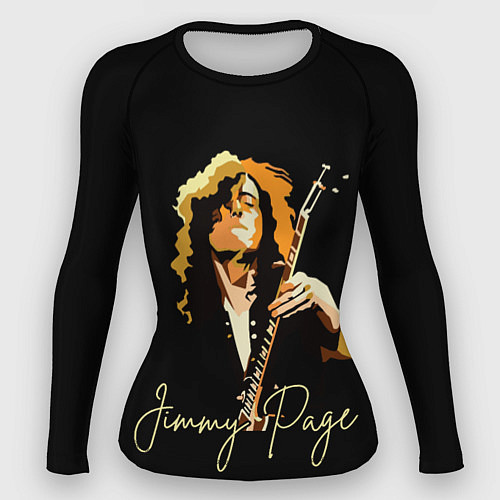 Женский рашгард Led Zeppelin Лед Зеппелин Jimmy Page / 3D-принт – фото 1