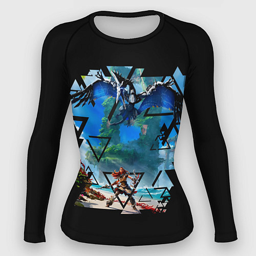 Женский рашгард Horizon Forbidden West Элой на пляже / 3D-принт – фото 1