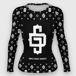Рашгард женский Узор Black Dope Street Market, цвет: 3D-принт