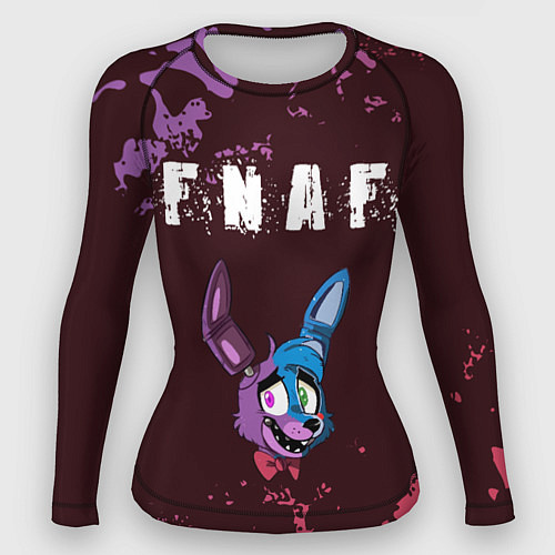 Женский рашгард FIVE NIGHTS AT FREDDYS - БОННИ / 3D-принт – фото 1