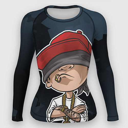 Женский рашгард Пацанчик с татухами / 3D-принт – фото 1