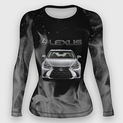Рашгард женский Lexus лексус огонь, цвет: 3D-принт