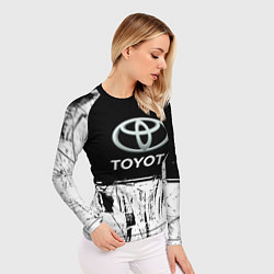 Рашгард женский Toyota sport, цвет: 3D-принт — фото 2