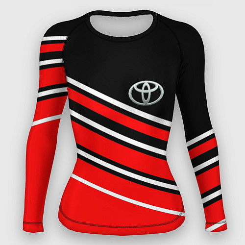 Женский рашгард Toyot полосы / 3D-принт – фото 1