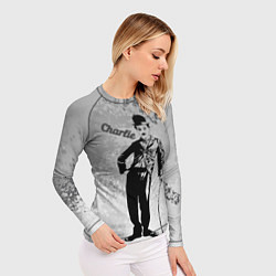 Рашгард женский Чарли Чаплин!, цвет: 3D-принт — фото 2