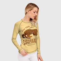 Рашгард женский ЛЕОПАРД - LEOPARDS, цвет: 3D-принт — фото 2
