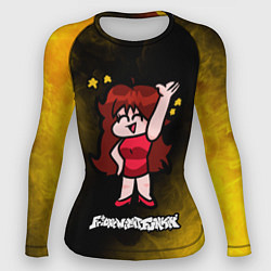 Женский рашгард ФРАЙДЕЙ НАЙТ ФАНКИН - ДЕВУШКА Огонь