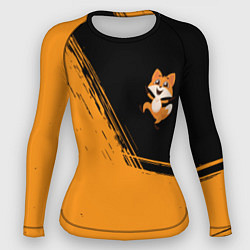 Рашгард женский ЛИСА - ТАНЦУЕТ Краска, цвет: 3D-принт