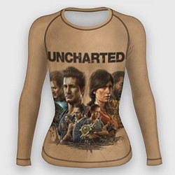 Рашгард женский Uncharted Анчартед, цвет: 3D-принт