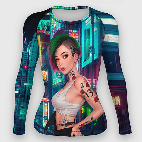 Женский рашгард Judy Cyberpunk2077 Киберпанк / 3D-принт – фото 1
