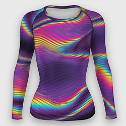 Женский рашгард Neon fashion pattern Wave