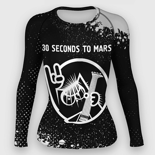 Женский рашгард 30 Seconds to Mars КОТ Краска / 3D-принт – фото 1