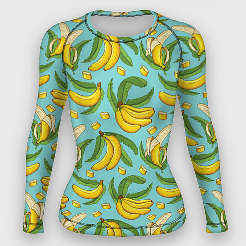 Женский рашгард Banana pattern Summer Fashion 2022 / 3D-принт – фото 1