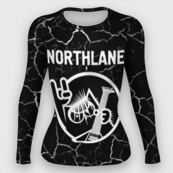 Рашгард женский Northlane - КОТ - Трещины, цвет: 3D-принт