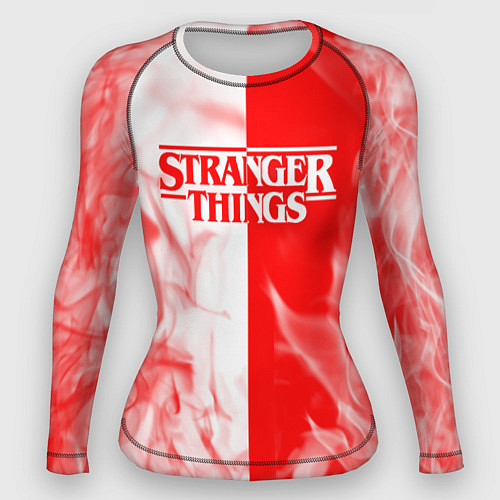 Женский рашгард ОЧЕНЬ СТРАННЫЕ ДЕЛА STRANGER THINGS ПЛАМЯ / 3D-принт – фото 1