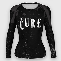 Рашгард женский The cure серые потеки, цвет: 3D-принт