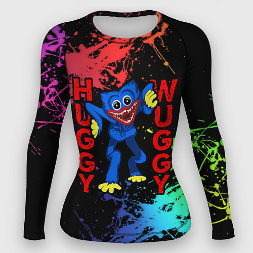 Женский рашгард POPPY PLAYTIME HAGGY WAGGY ХАГГИ ВАГГИ НЕОН / 3D-принт – фото 1