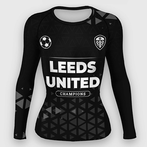 Женский рашгард Leeds United Форма Champions / 3D-принт – фото 1