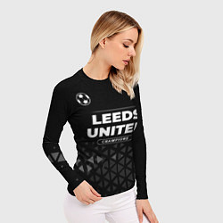 Рашгард женский Leeds United Форма Champions, цвет: 3D-принт — фото 2
