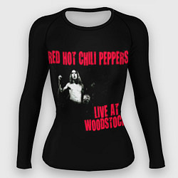 Рашгард женский Live at Woodstock - Red Hot Chili Peppers, цвет: 3D-принт