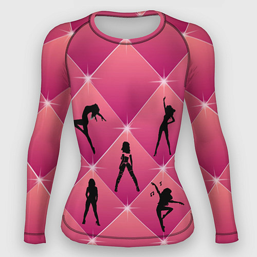 Женский рашгард Веселый Танцующий Счастливый / 3D-принт – фото 1