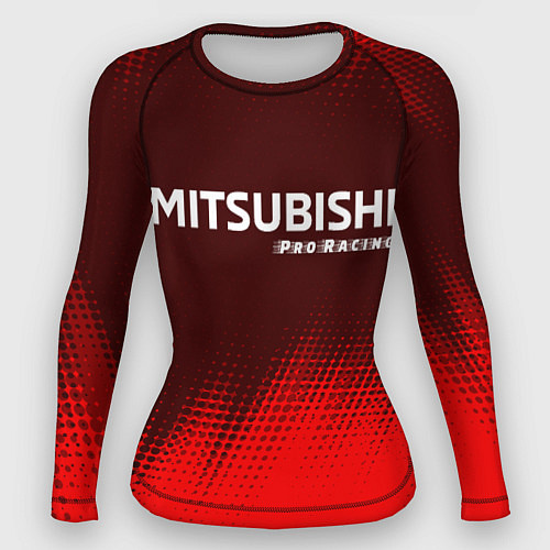 Женский рашгард MITSUBISHI Pro Racing Абстракция / 3D-принт – фото 1