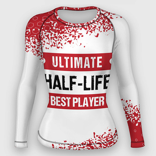Женский рашгард Half-Life: красные таблички Best Player и Ultimate / 3D-принт – фото 1
