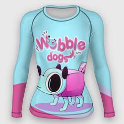 Рашгард женский Cute Wobbledogs, цвет: 3D-принт