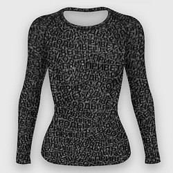 Рашгард женский Привет уроды black, цвет: 3D-принт