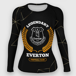 Рашгард женский Лого Everton и надпись Legendary Football Club на, цвет: 3D-принт