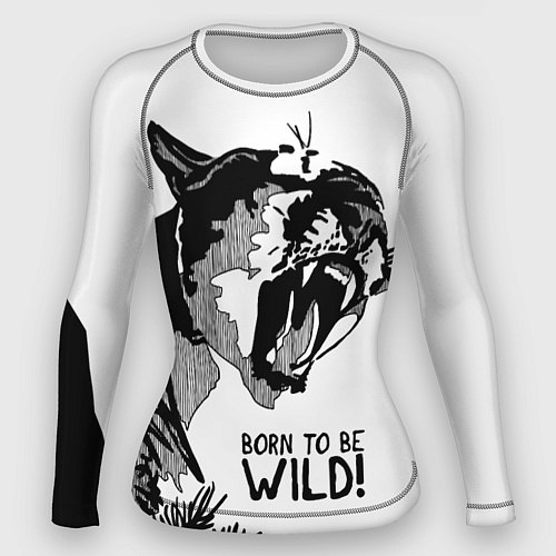 Женский рашгард Born to be wild! Cougar / 3D-принт – фото 1