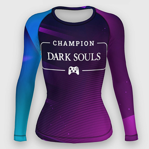 Женский рашгард Dark Souls Gaming Champion: рамка с лого и джойсти / 3D-принт – фото 1