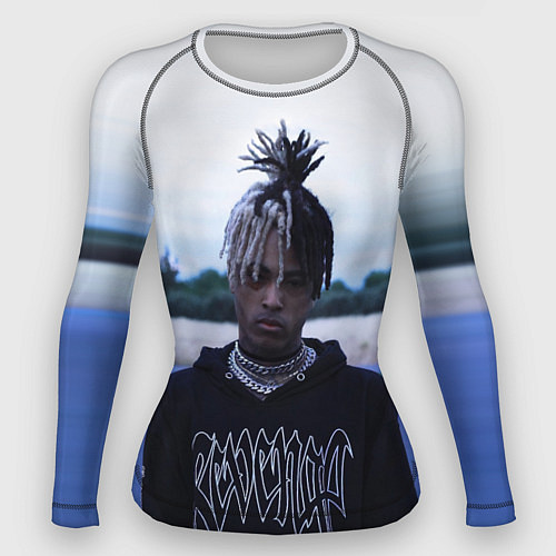 Женский рашгард XXXTentacion in a revenge hoodie / 3D-принт – фото 1