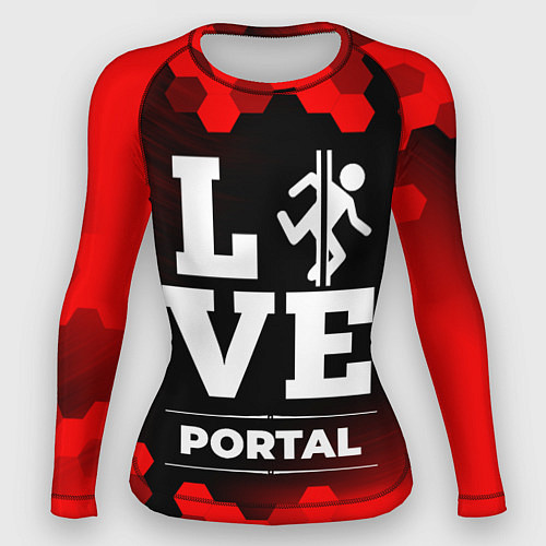 Женский рашгард Portal Love Классика / 3D-принт – фото 1