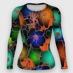 Рашгард женский Vanguard floral pattern Summer night Fashion trend, цвет: 3D-принт