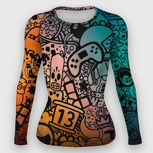 Женский рашгард Life is gaming / 3D-принт – фото 1