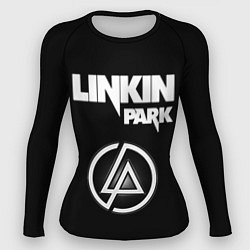 Рашгард женский Linkin Park логотип и надпись, цвет: 3D-принт