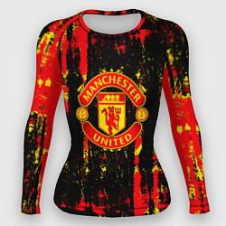 Рашгард женский Manchester united краска, цвет: 3D-принт